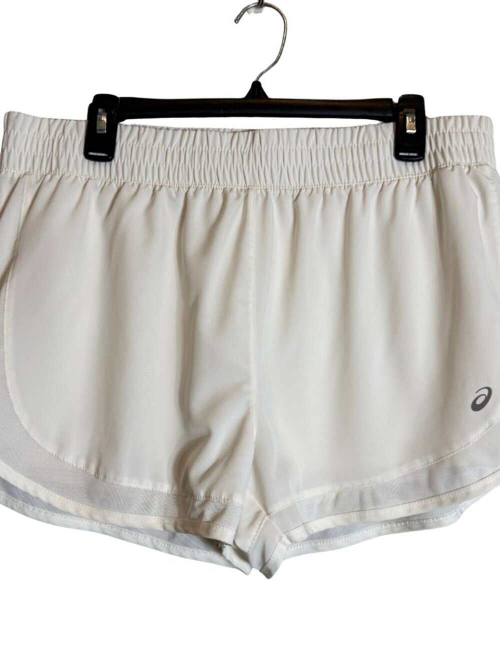 Asics Lyte Speed Lined Running Shorts Women's XL Ivory Active Workout 2.5" NWOT